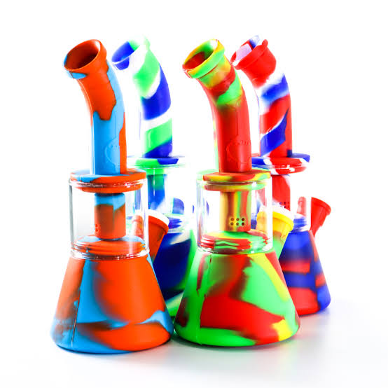 Bong Torre Vidrio Silicon