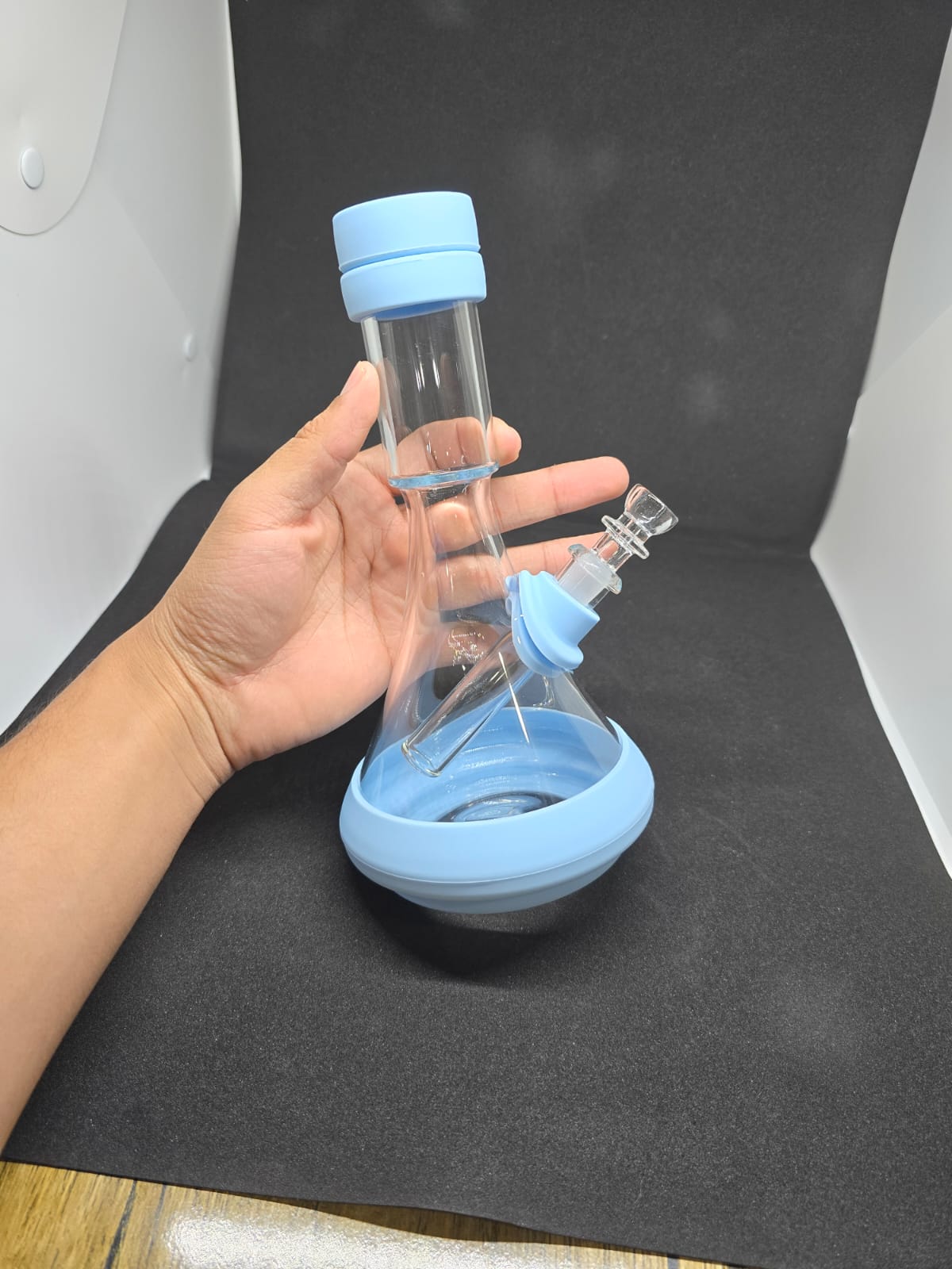 Bong Beaker Vidrio Silicon