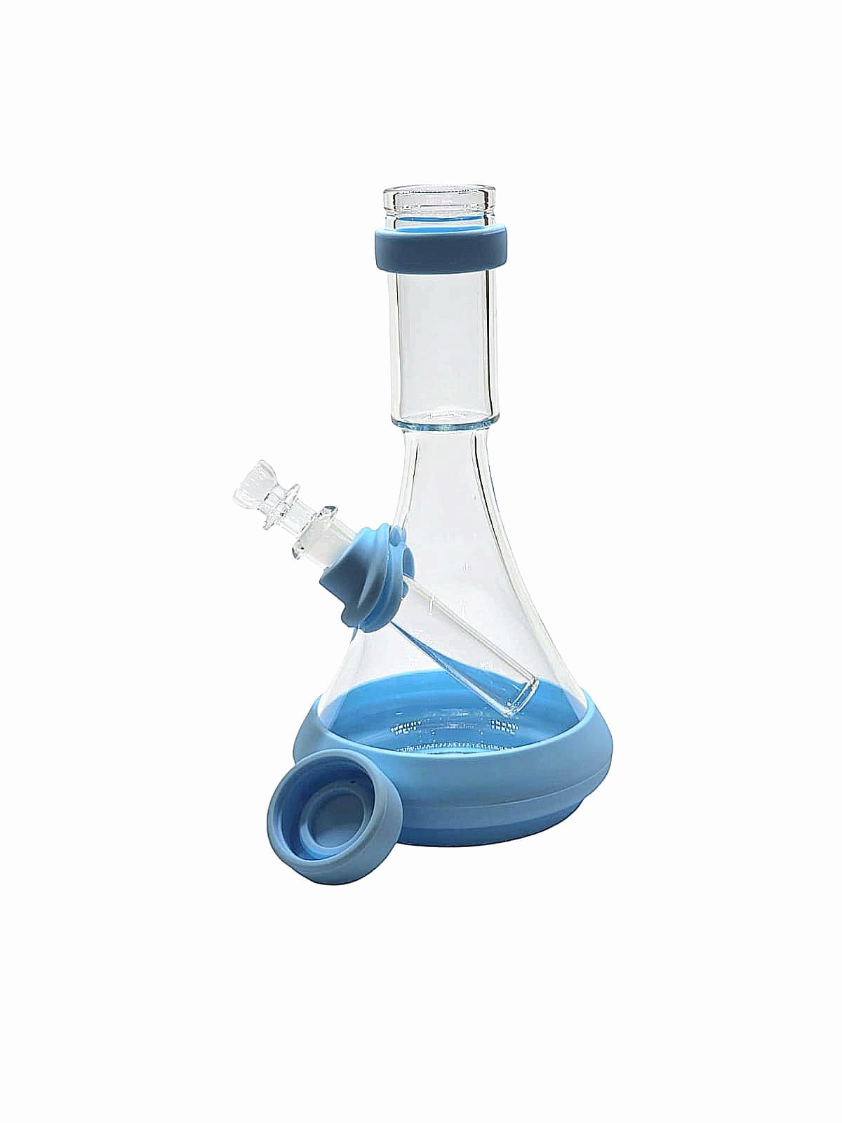 Bong Beaker Vidrio Silicon