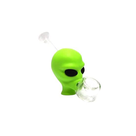 Pipa Cabeza Alíen con quemador de vidrio