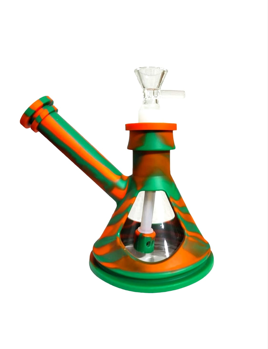 Bong Piramide Silicon Vidrio