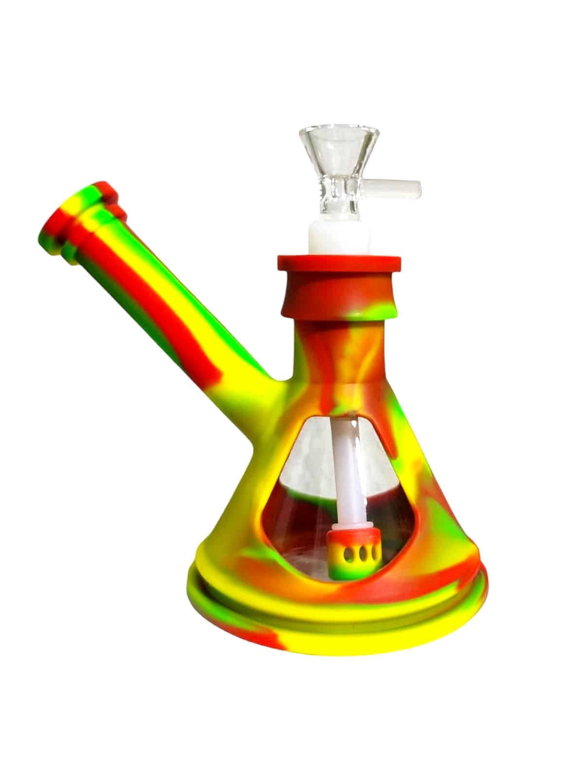 Bong Piramide Silicon Vidrio