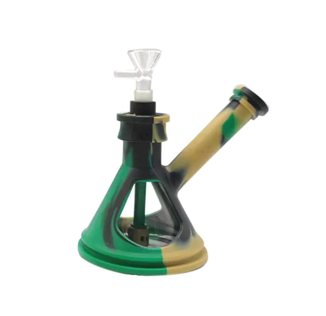 Bong Piramide Silicon Vidrio