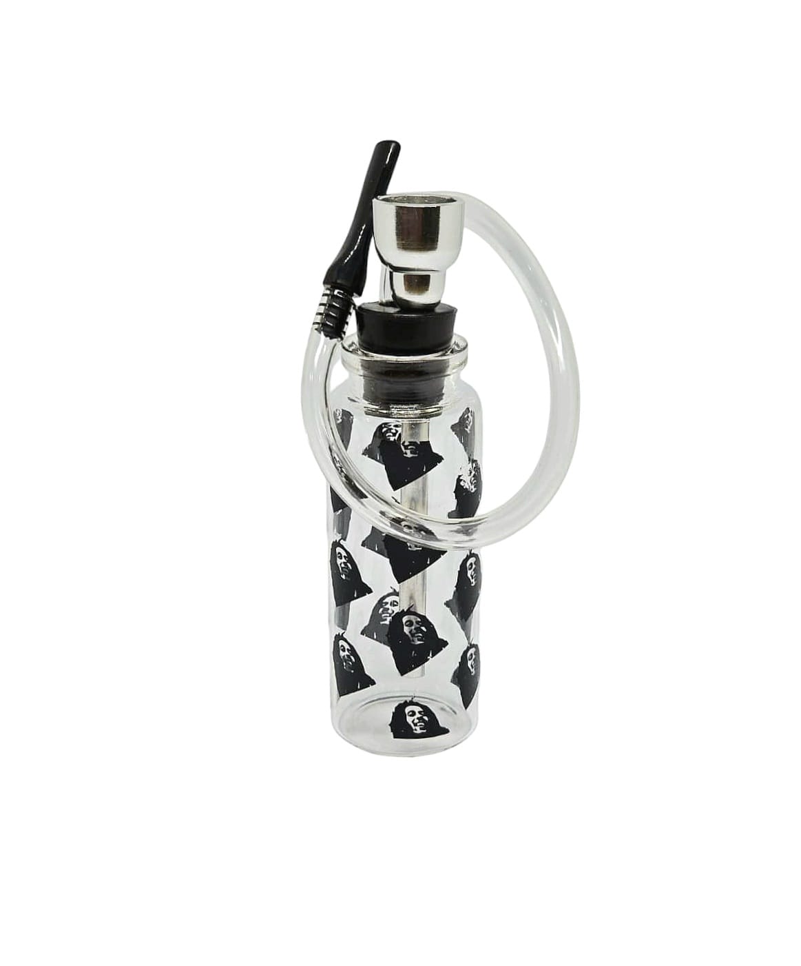 Mini Bong Manguera Transparente con Figuras