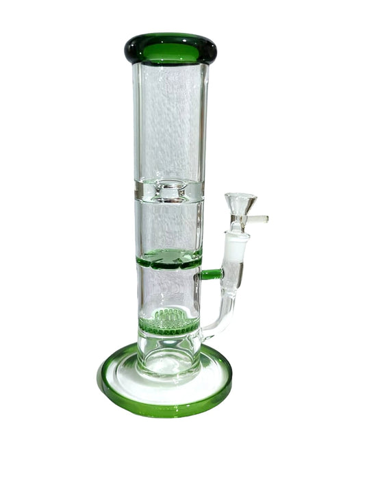 Bong Recto Grueso 25cm Doble filtro