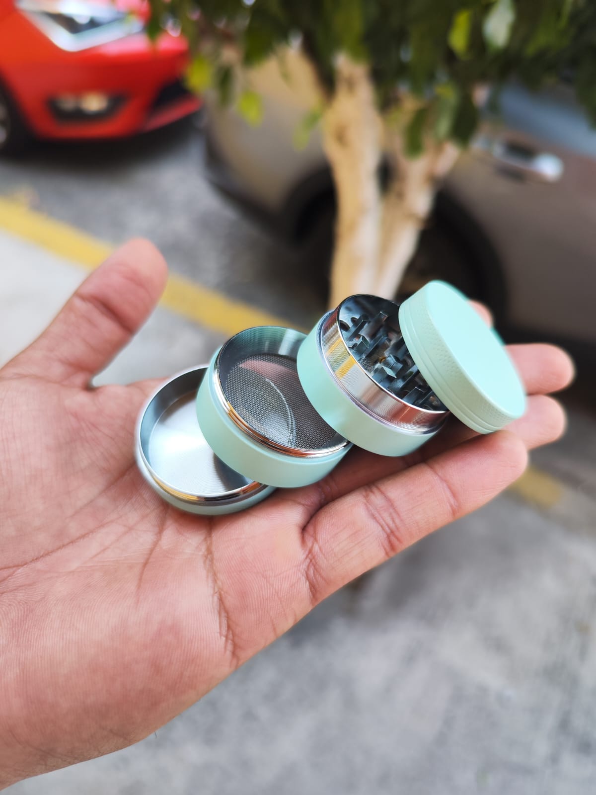 Grinder Color Pastel 4 pisos 40mm