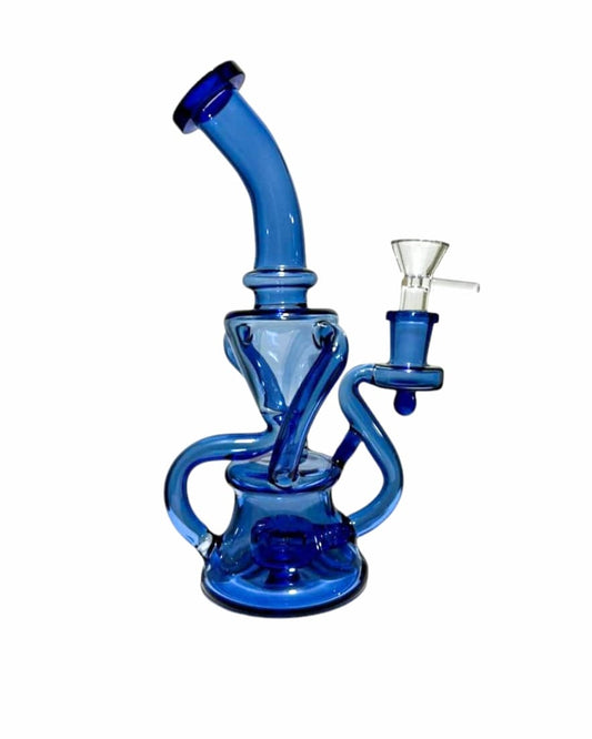 Bong Octopus 25cm Azul