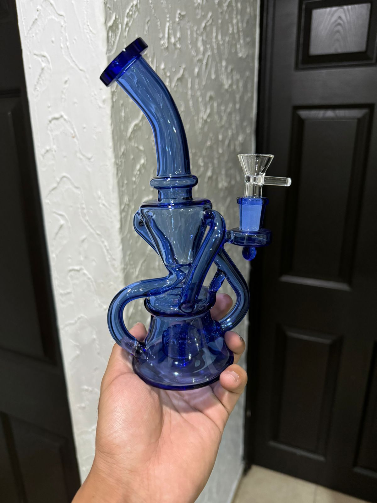 Bong Octopus 25cm Azul