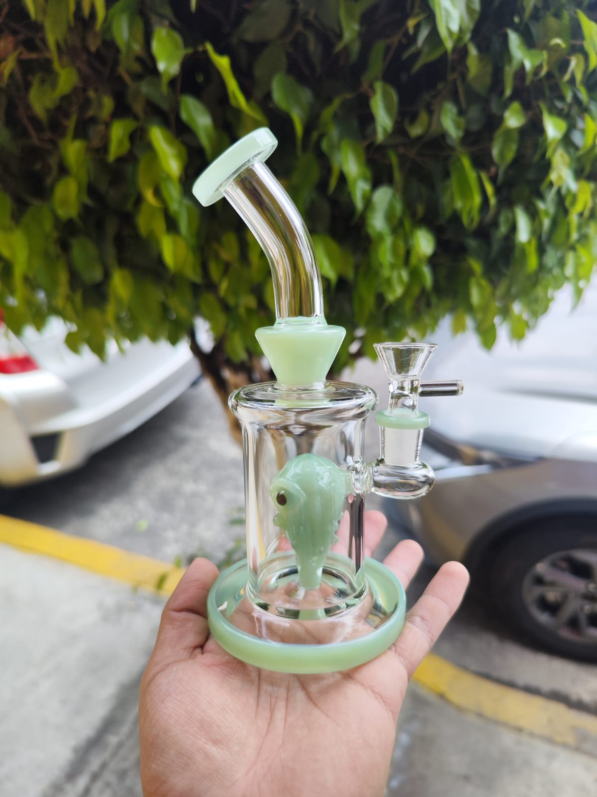 Bong Mounstruo 23cm Vidrio