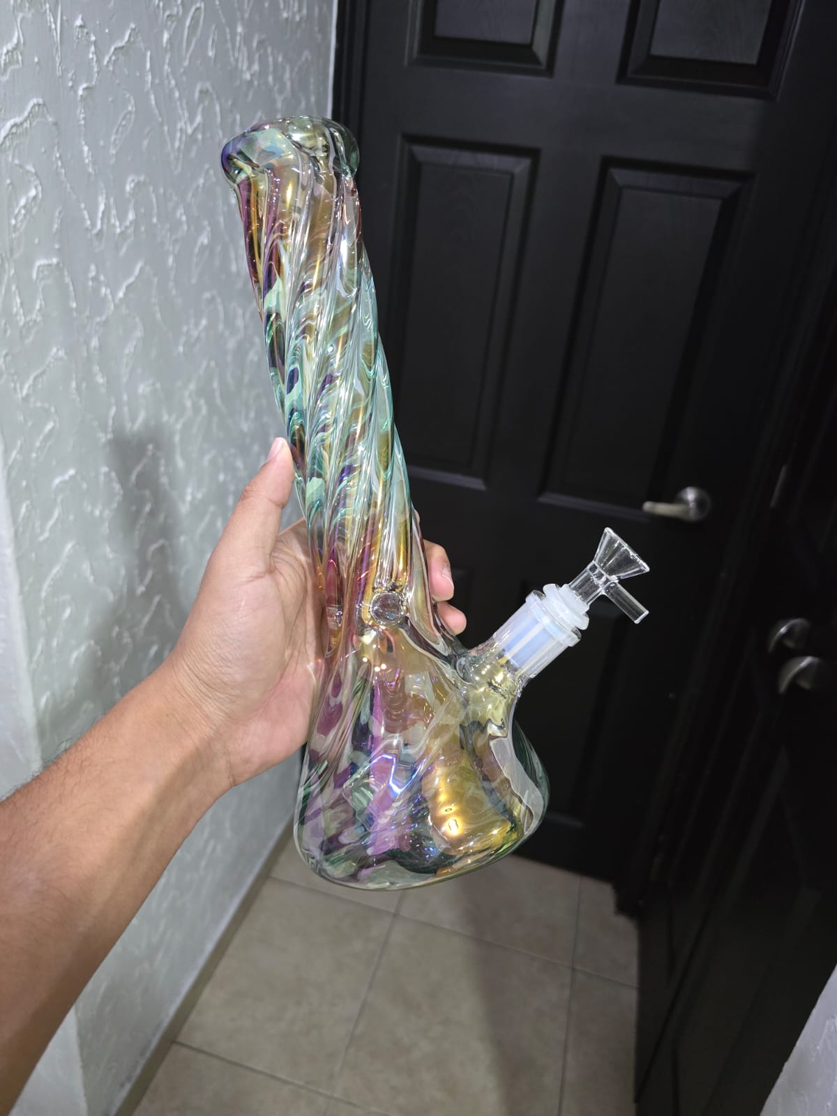 Bong Matraz Trenzado Tornasol 33cm