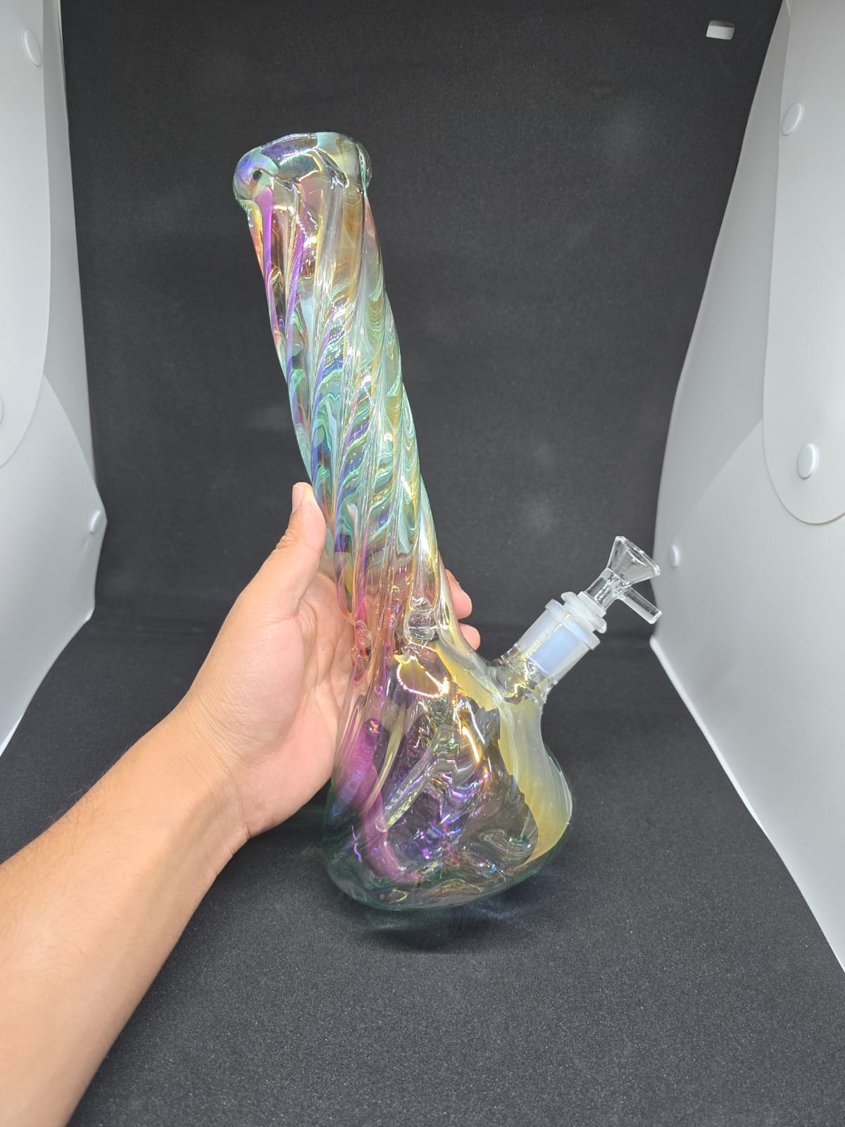 Bong Matraz Trenzado Tornasol 33cm