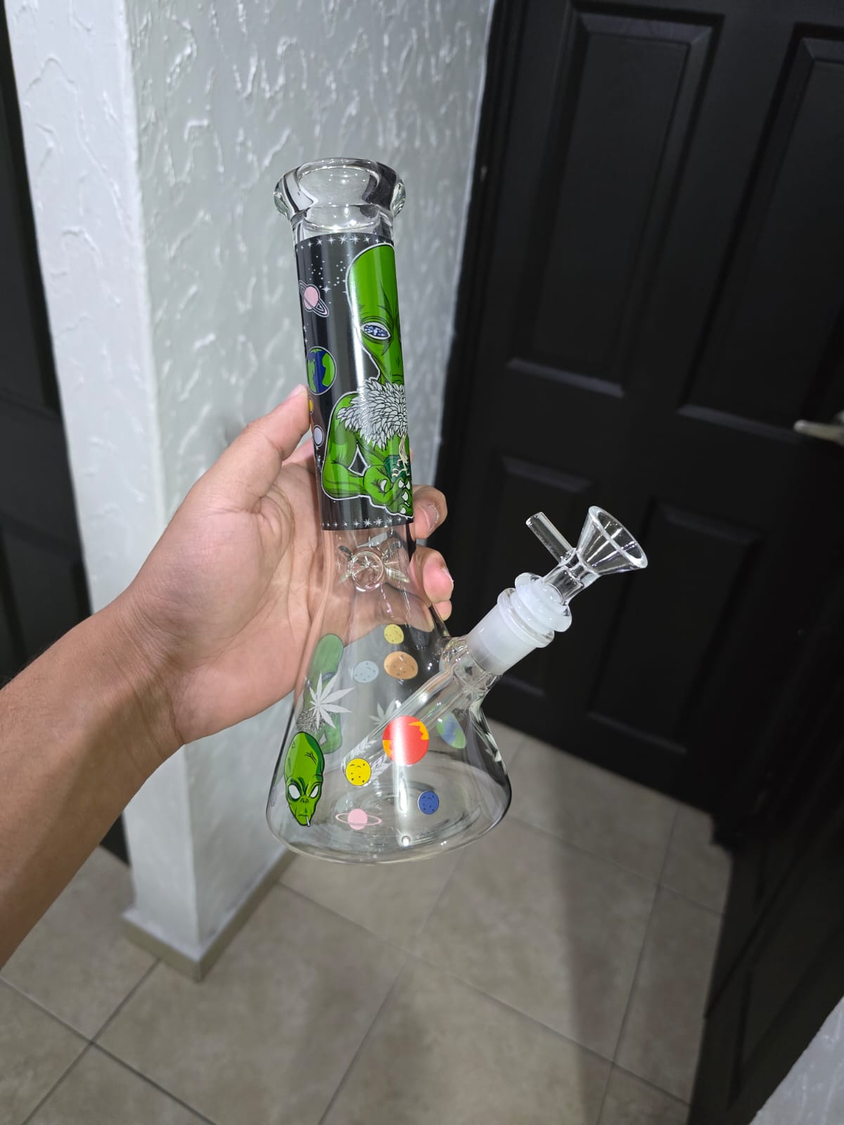 Bong Alien 25cm Matraz Atrapahielos