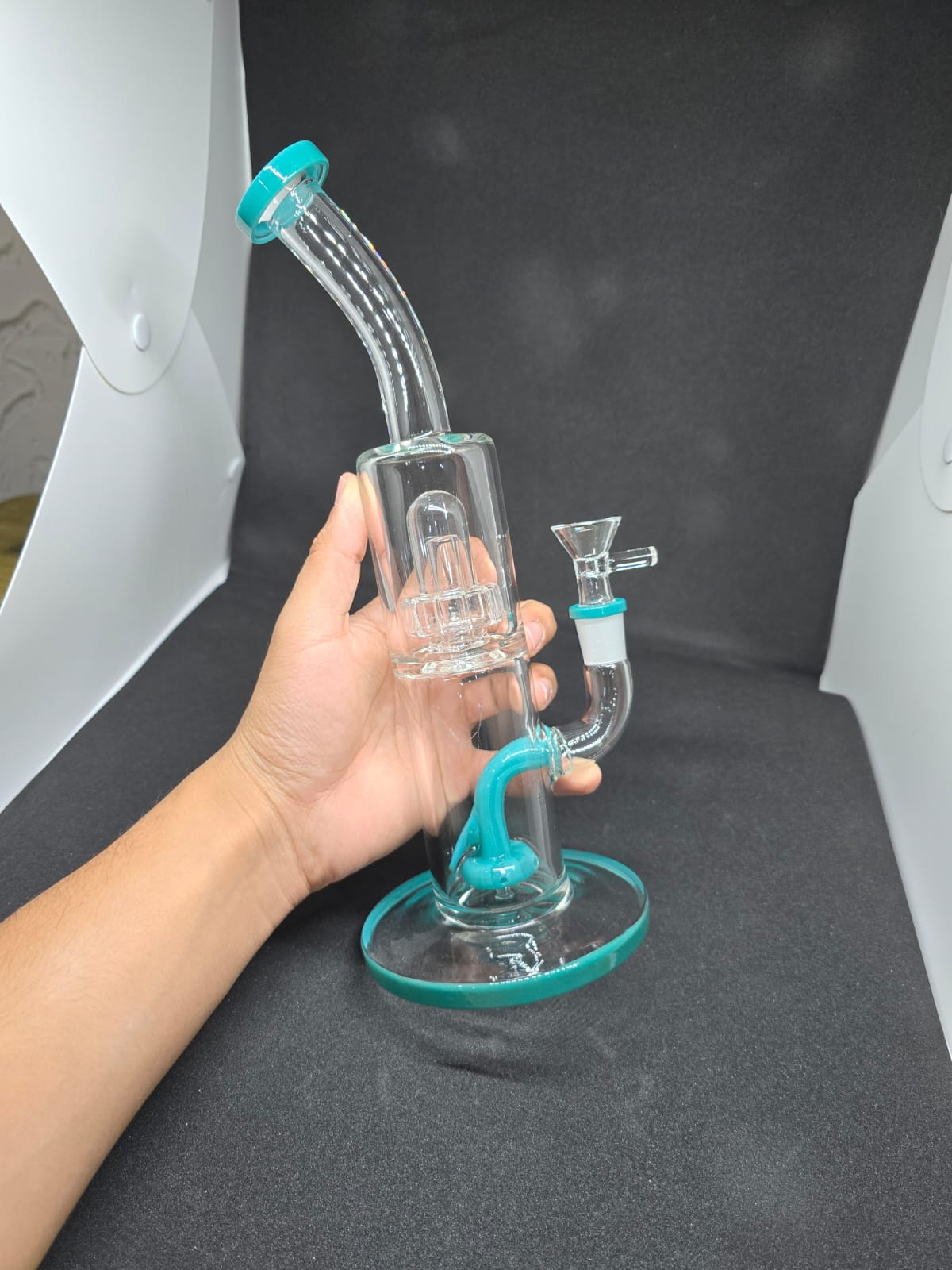 Bong Tipo Calvo Azul Percolador 30cm