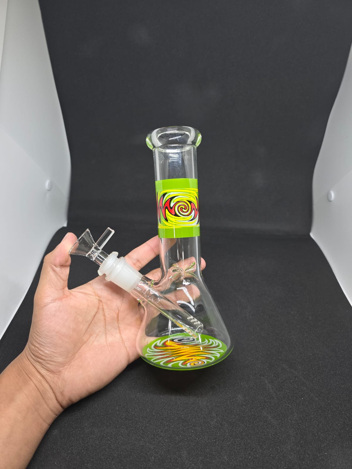 Bong Vidrio 20CM Psicodélico