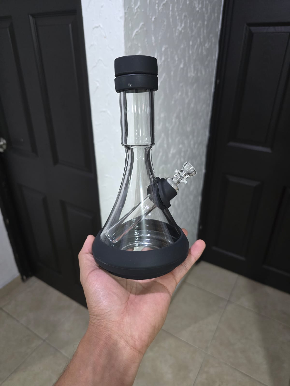 Bong Beaker Vidrio Silicon