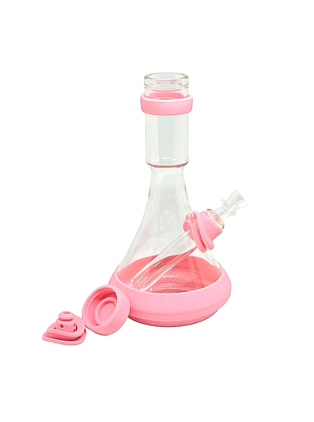Bong Beaker Vidrio Silicon