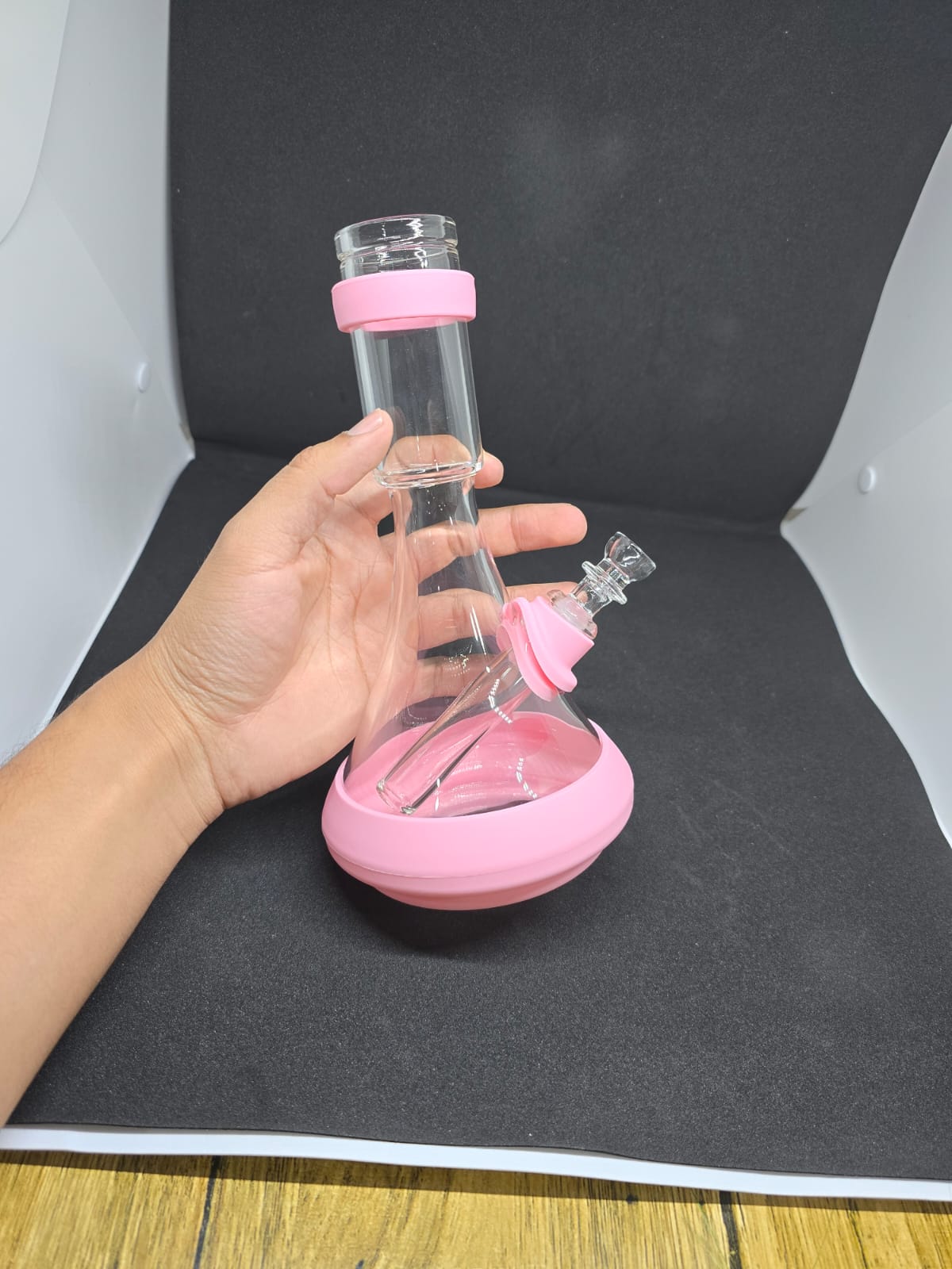 Bong Beaker Vidrio Silicon