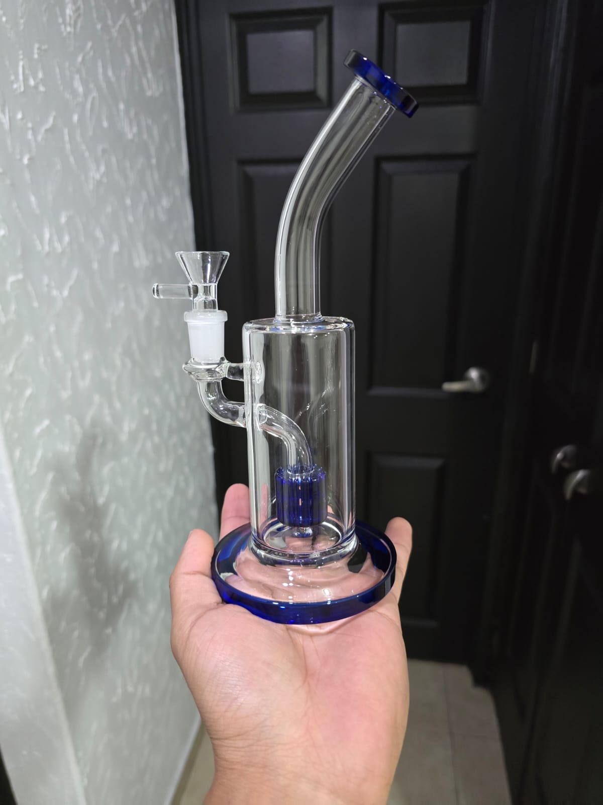 Bong Vidrio Grande 25cm Para Agua Bonito Diseño Grueso