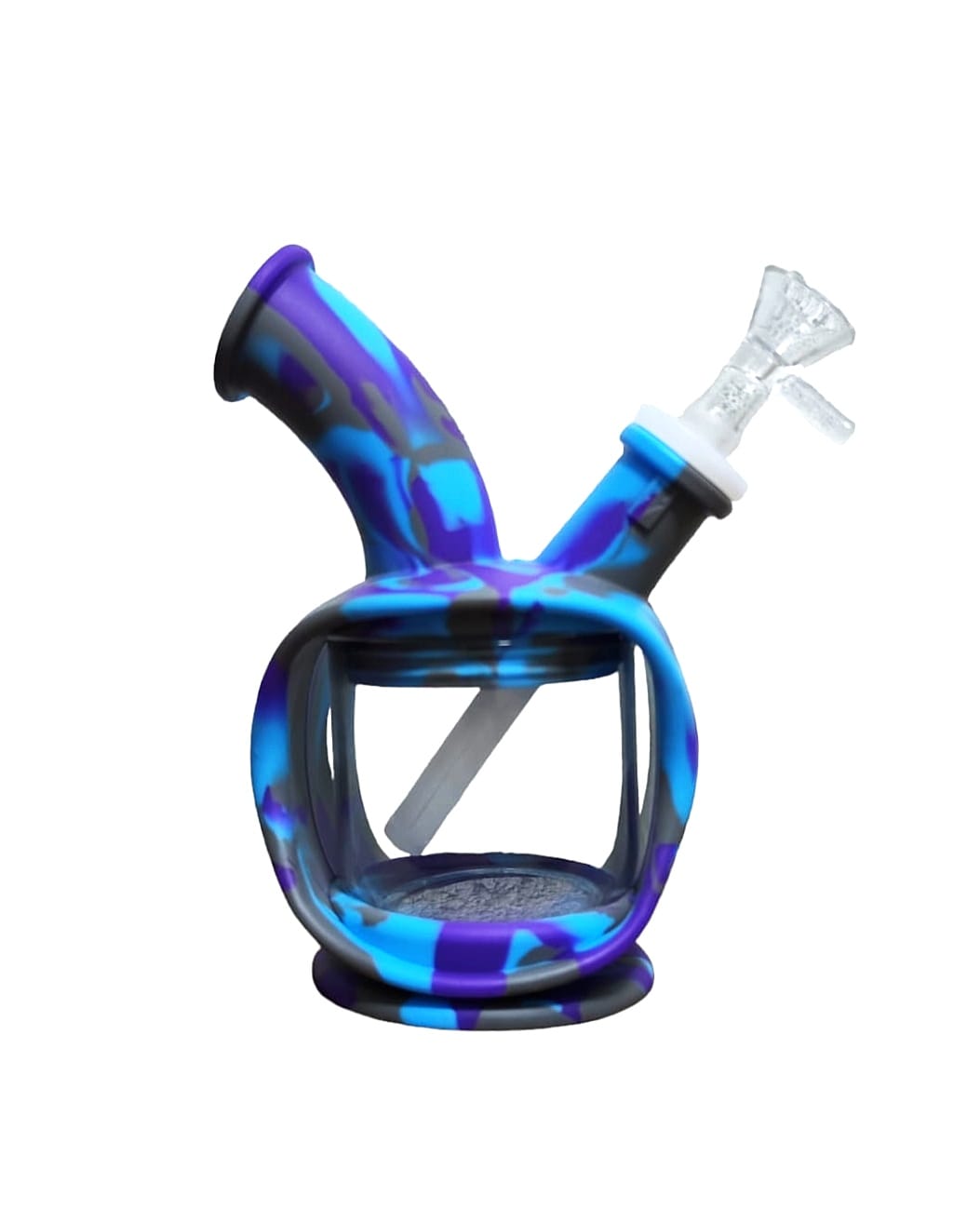 Bong Silicon con Vidrio forma manzana