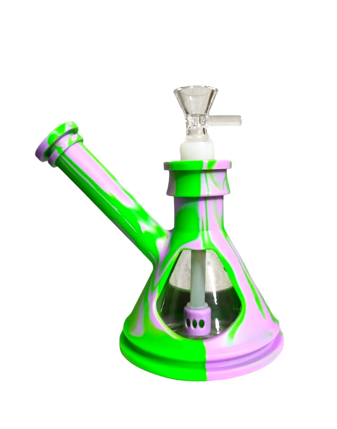 Bong Piramide Silicon Vidrio