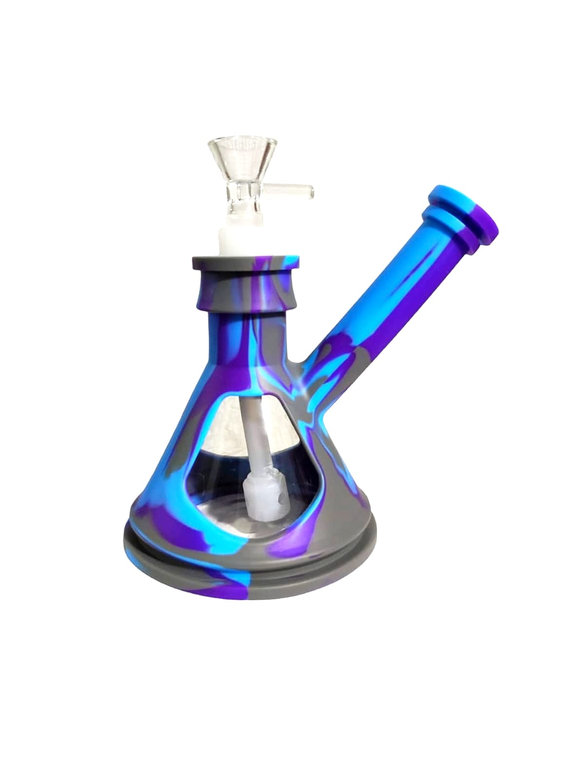 Bong Piramide Silicon Vidrio