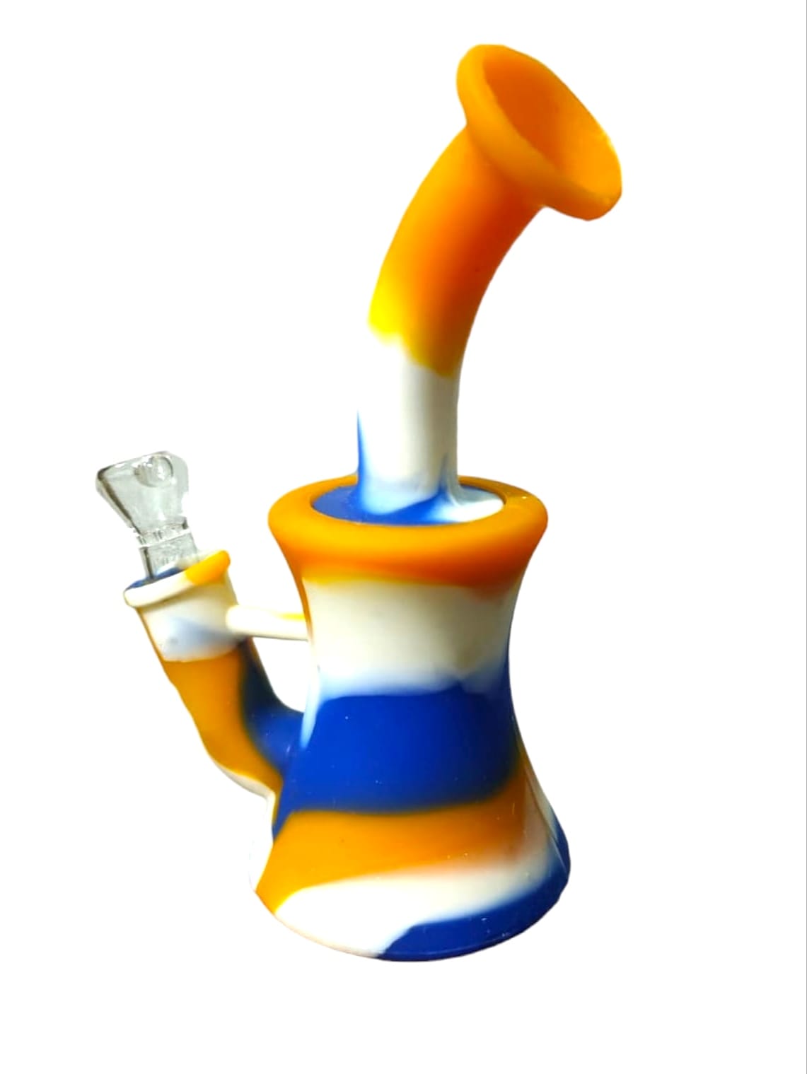 Bong Silicon 16cm con Bowl de Cristal