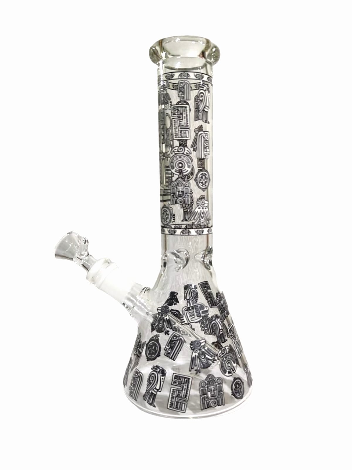 Bong Transparente 25 CM Con Figuras fluorescentes