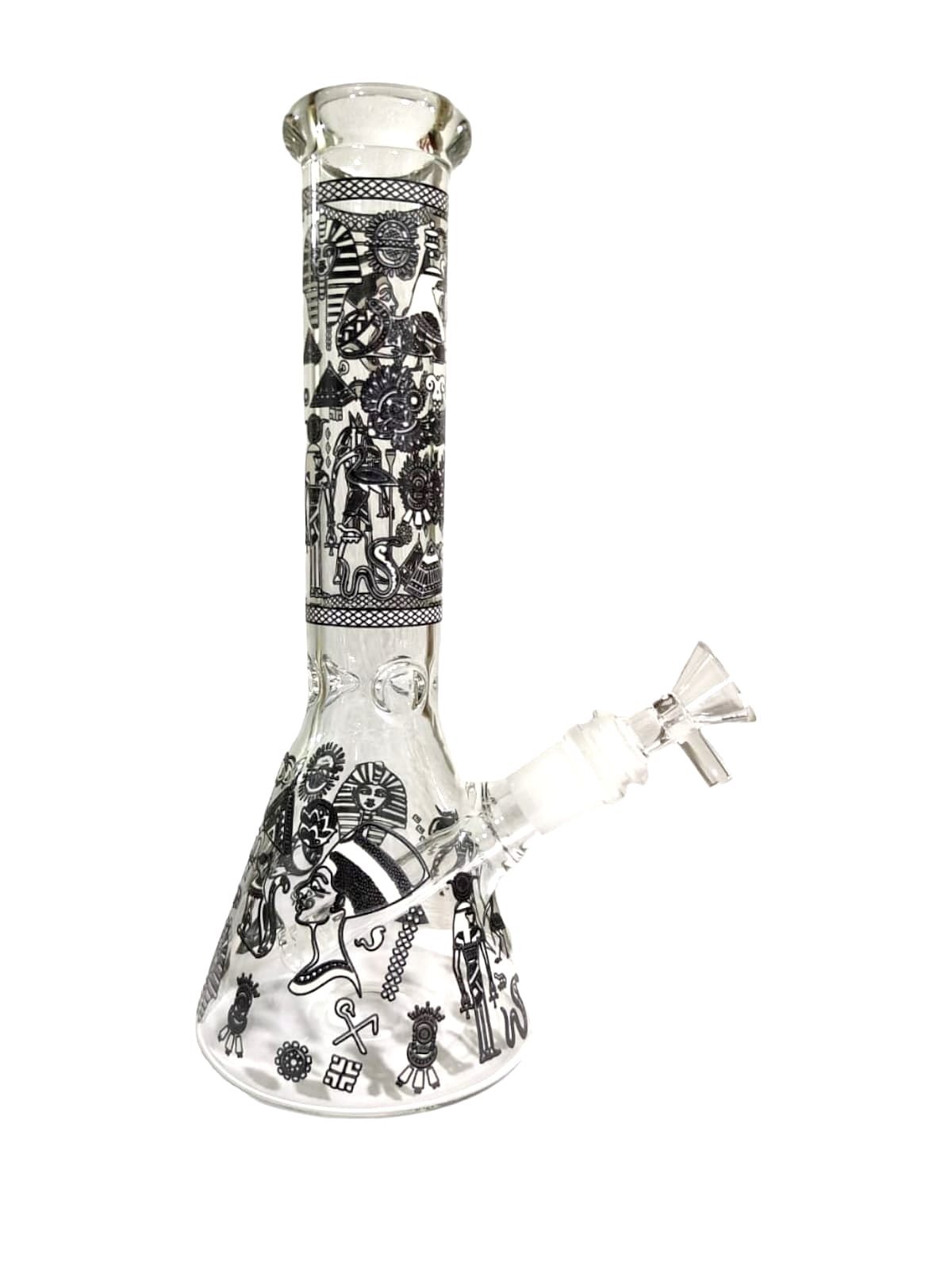 Bong Transparente 25 CM Con Figuras fluorescentes