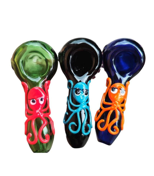 Pipa Cristal Pulpo 9cm