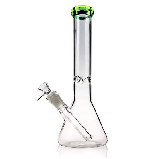 Bong Matraz Transparente Boquilla Color 25cm