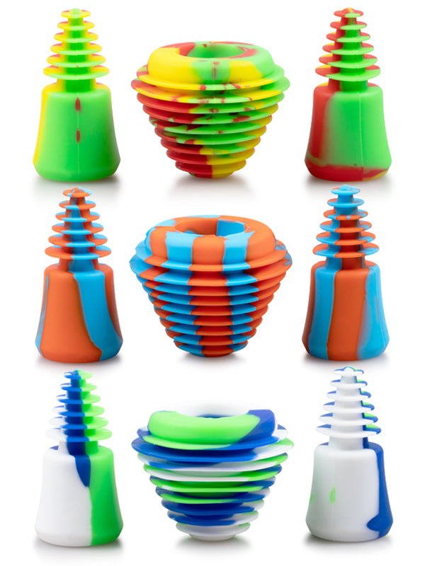 Pack Plugs De Silicon Tapones Para Bong