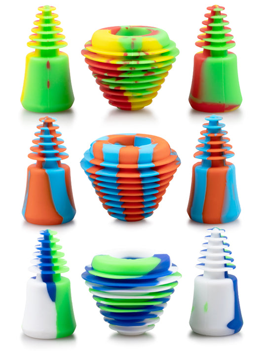 Pack Plugs De Silicon Tapones Para Bong